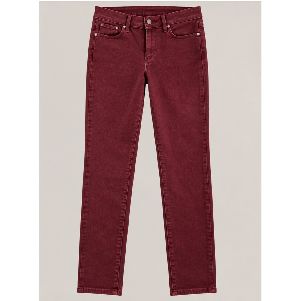 PAIGE Verdugo Ankle Jeans Sz 28 Fig Burgundy Skinny Stretch Designer Denim Chic